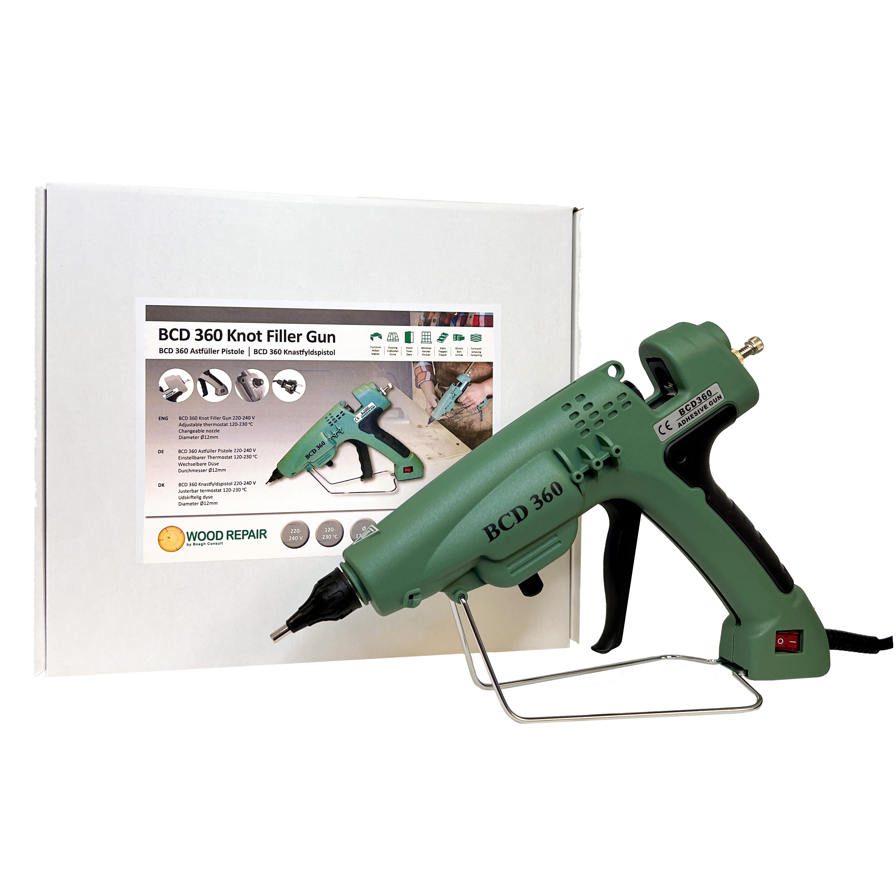 B-Tec 808 Knottec Professional Wood Repair Battery Powered Glue Gun On –  Knottec Wood Repair Glue